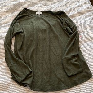 Korye boat neck brushed hacci